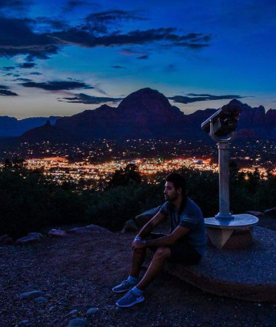 City lights in west sedona