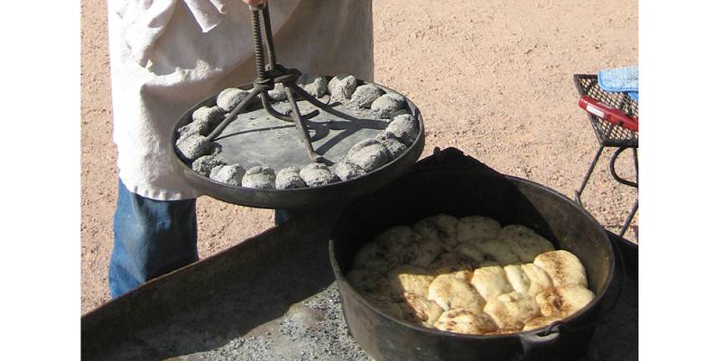 Home-made Dutch oven biscuits will be a special treat.